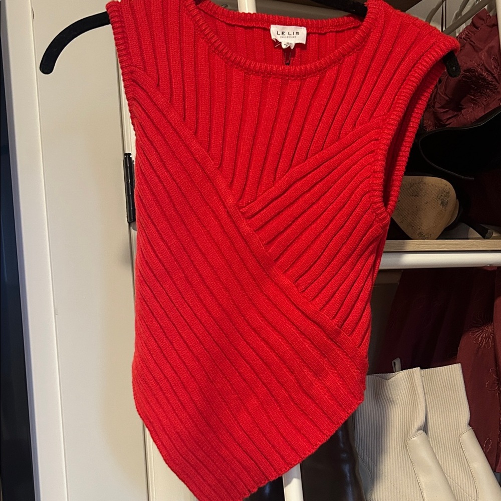 Vici Red Sleeveless Sweater